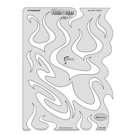 Iwata Artool Freehand Template - Flame-O-Rama Funkadelik {2}