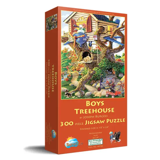 Sunsout Boys Treehouse 300 pc Jigsaw Puzzle 38784 {3}