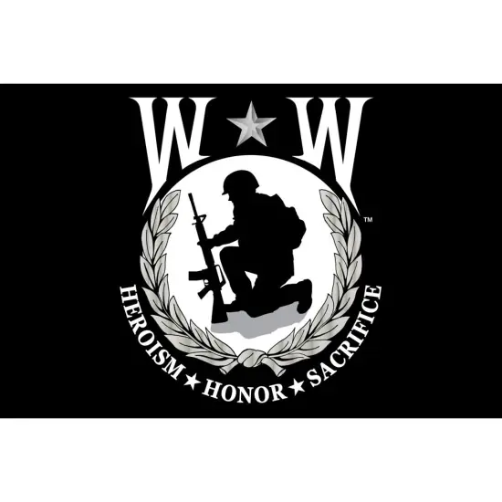 Patriotic Wounded Warrior Flag (12" x 18") {1}