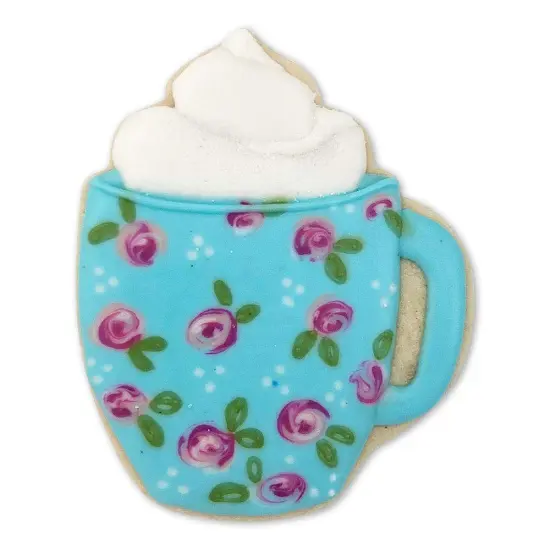 Coffee Mug Cookie Cutter 4 in B1607, CookieCutter.com, Tin Plated Steel, Handmade in the USA {2}