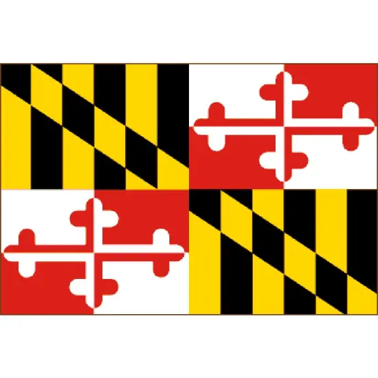 Maryland Flag with Grommets 3ft x 5ft {1}