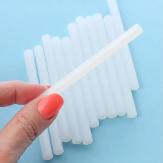 Sticky Thumb Mini Hot Glue Sticks-Clear 4"X.28" 24/Pkg 340280 by American Crafts {4}