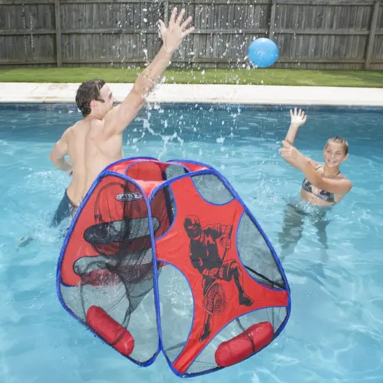 SwimWays 35" Blue and Red Hydro 5 in 1 Swimming Pool Game Set {1}