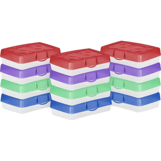 Storex Pencil Case, Assorted Colors (Box of 12) {1}