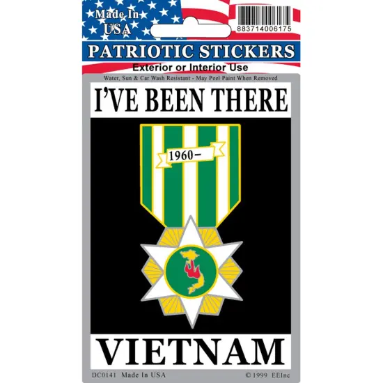 I've Been There Vietnam Sticker 2-3/4"X4" {1}