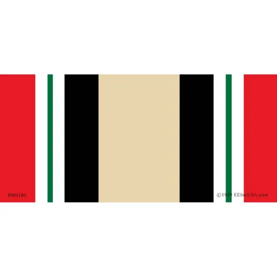 EagleEmblems BM0180 Sticker-Iraq War,SVC.Ribb (3x6.5'') {1}