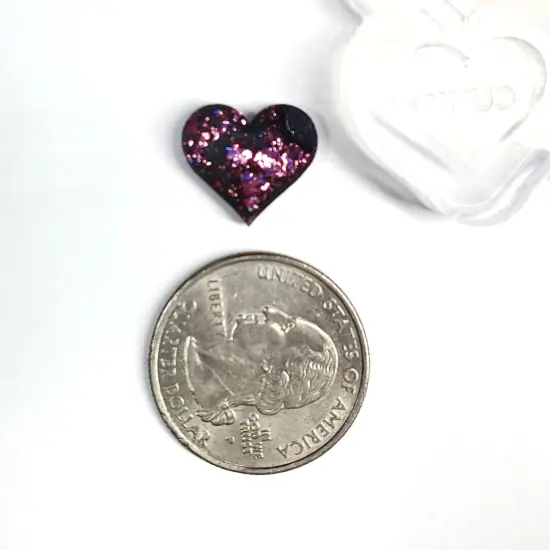 Heart Candy Studs Silicone Mold Palette 8 Pairs Valentine (D4) {4}