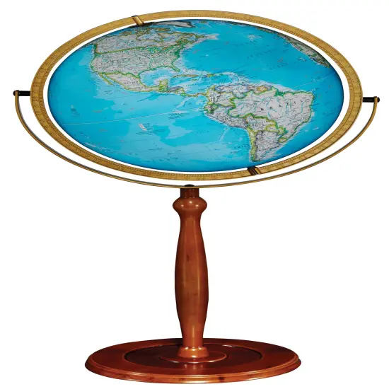 National Geographic Chamberlin 16" Blue Ocean Illuminated World Globe {1}
