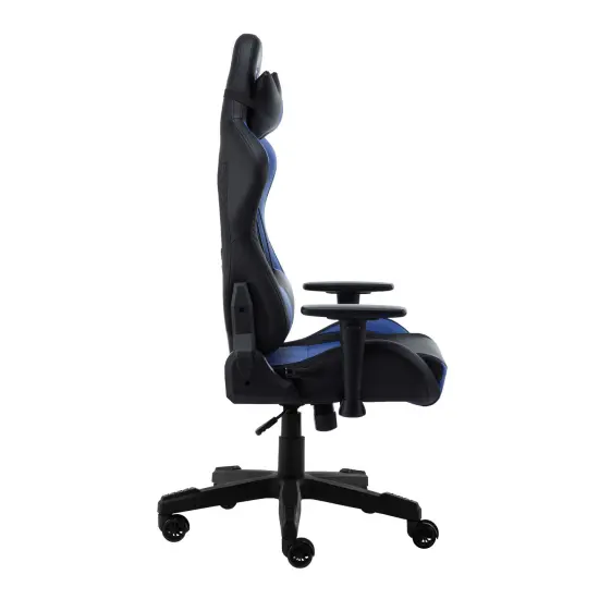 Techni Office Solutions 53" Vibrant Blue and Black Unique Techni Sports TS-92 Comfortable Gaming Chair {3}