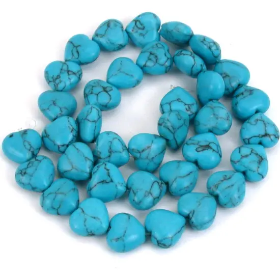 8 Strands Synthetic Turqoise Beads Various Shapes & Sizes {4}