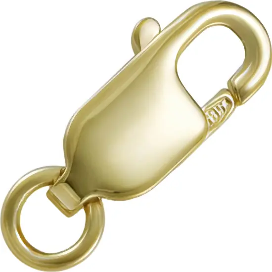 4 Yellow Gold Filled Lobster Claw with Jump Ring 10mm {2}