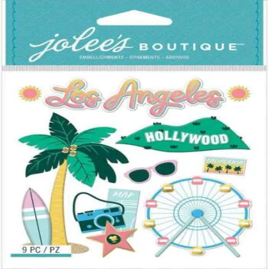 Jolee's Boutique Los Angeles Travel Dimensional Stickers {1}