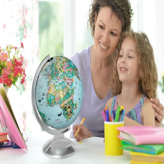 Globe 4 Kids 10" Diameter Illuminated Globe with Augmented Reality {3}