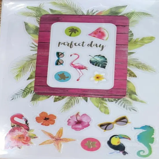 Paper House Beach Dimensional Sticker Frame With Easel {2}