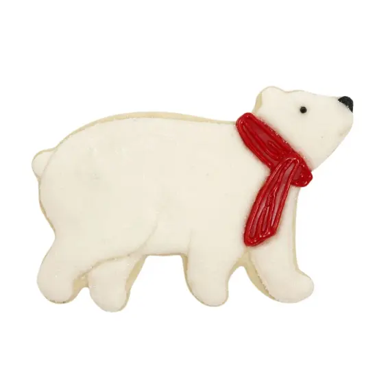 Polar Bear Cookie Cutter 5 in B1562, CookieCutter.com, Tin Plated Steel, Handmade in the USA {2}
