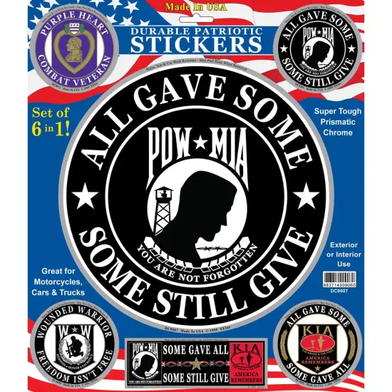 POW MIA You Are Not Forgotten Sticker 12" {1}