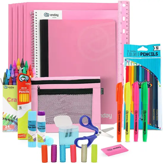 Enday School Kit K-5 Pink {1}