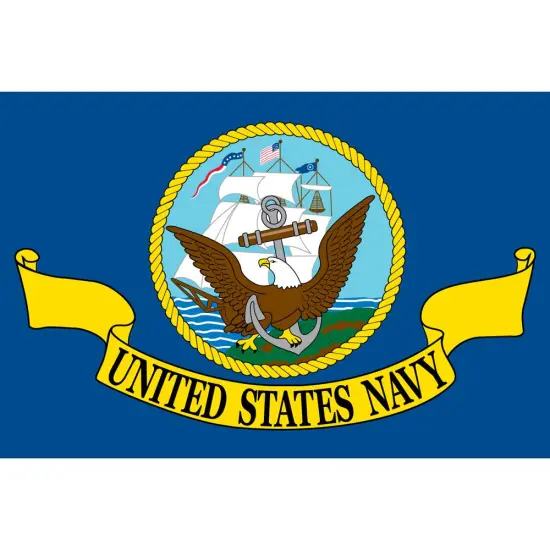 United States Navy Flag On A Stick 12" x 18" {1}