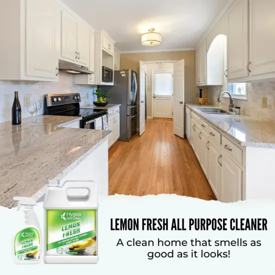 Hygea Natural Lemon Fresh - Natural All Purpose Cleaner (Ready to Use) Gallon 128 oz {4}