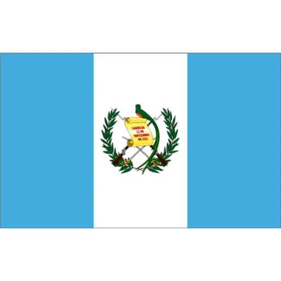 Guatemala Flag with Grommets 3ft x 5ft {1}