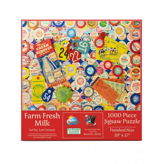 Sunsout Fresh Milk 1000 pc Jigsaw Puzzle 60521 {4}
