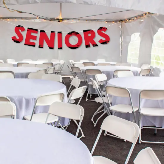 Big Dot of Happiness Red Senior Night - High School Sports and Graduation Party Decorations - Seniors - Outdoor Letter Banner {3}