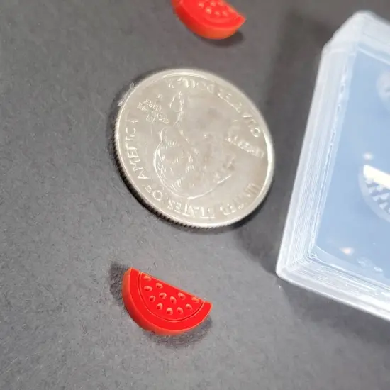 Watermelon Stud Earring Silicone Mold (B7) {3}