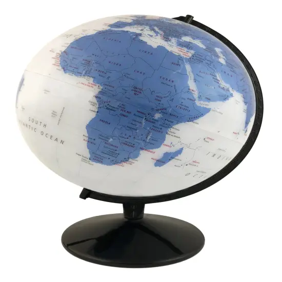 12" Diameter Kristian Remote Control Color Changing Illuminated World Globe {1}