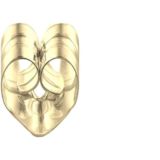 20 Yellow Gold Filled Friction Lightweight&nbsp;Ear Nut 5.5mm {2}