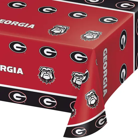 University of Georgia Plastic Tablecloths - 3ct {1}