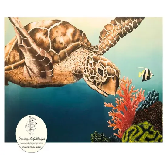 Into the Reef -Adorable Sea TurtleArt paper for Decoupage and Mixed Media {3}