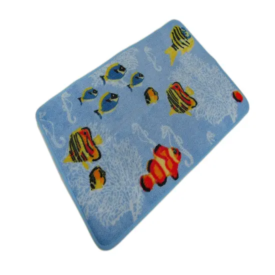 Coordinating Bath Rug, Soap Dish, Shower Curtain Set {3}