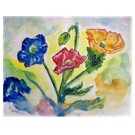 Betsy Drake Bugs & Poppies Place Mat Set of 4 {1}