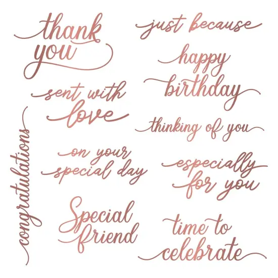 Sara Signature Floral Elegance Foil Transfers 8"X8" {5}