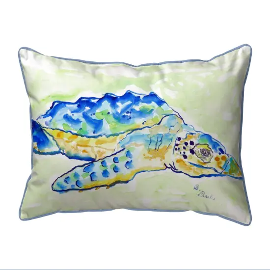 Betsy Drake Loggerhead Turtle Extra Large Pillow 20 X 24 {1}