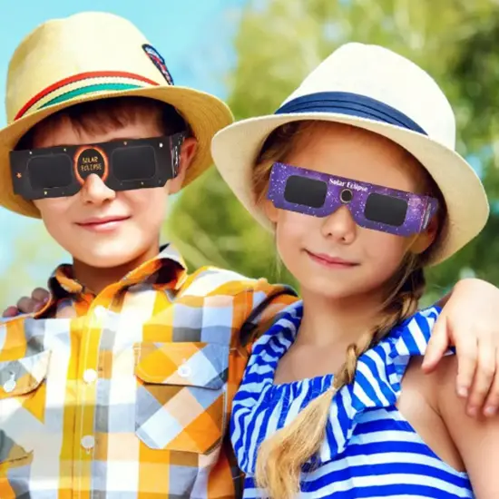 Solar Eclipse Glasses | CE ISO Certified, Safe Shades, Direct Sun Viewing | Kids Eyewear | RAHEEV&reg; {3}