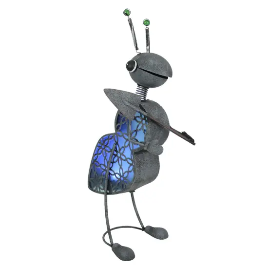 Metal Gardening Ant Solar LED Garden Statue Patio Light Yard Decor Art {4}
