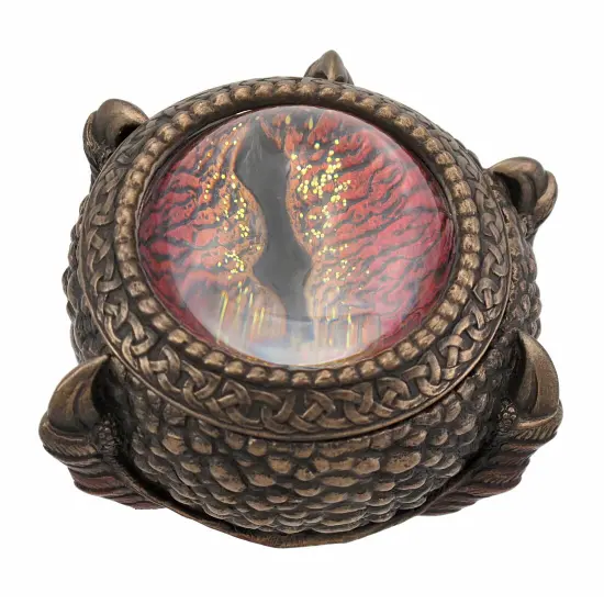 Bronze Finish Dragon Eye Trinket / Stash Box {1}