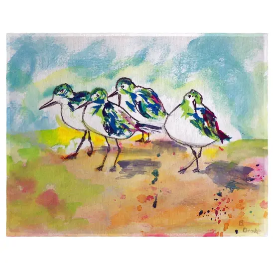 Betsy Drake Sanderlings Place Mat Set of 4 {1}