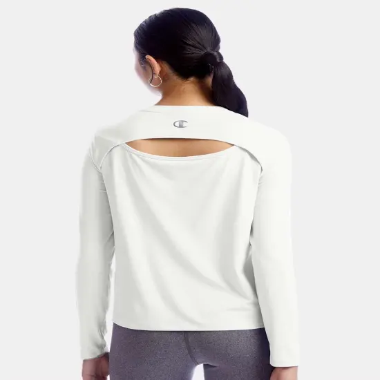 Champion&reg; Women's Sport Long Sleeve T-Shirt White {5}