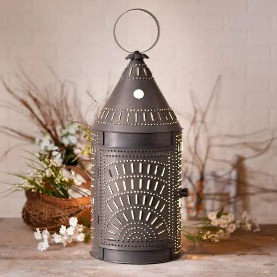 Irvins Country Tinware 27-Inch Blacksmith's Lantern with Chisel in Kettle Black {3}