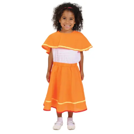 Kaplan Early Learning Company Festive Multiethnic Mexican Huipil Girl Garment {1}