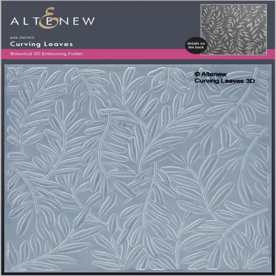 Curving Leaves 3D Embossing Folder {1}