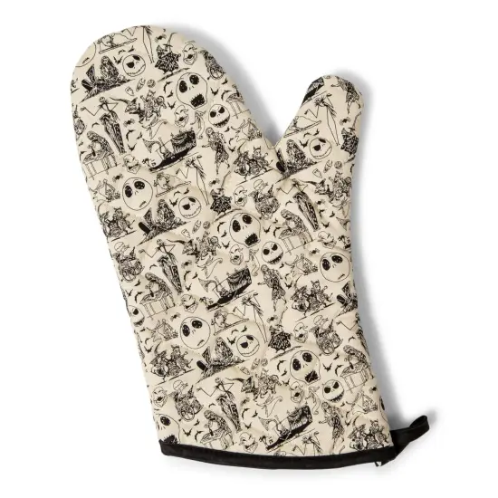 Disney The Nightmare Before Christmas Black and White Kitchen Oven Mitt Glove {1}