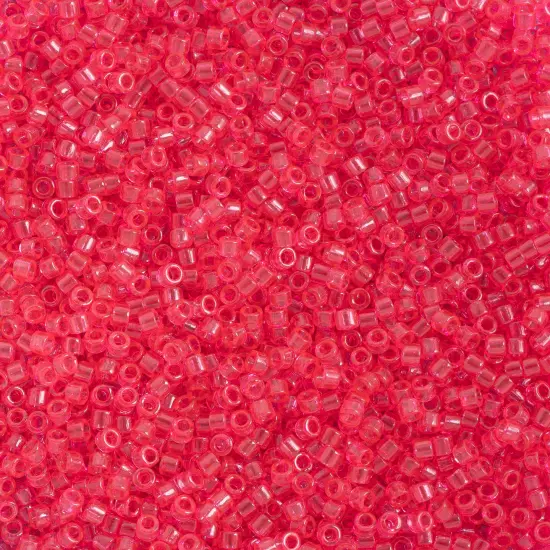 Miyuki Delica 50g Transparent Glass Beads, 11/0 Bubble Gum (DB1308) {1}
