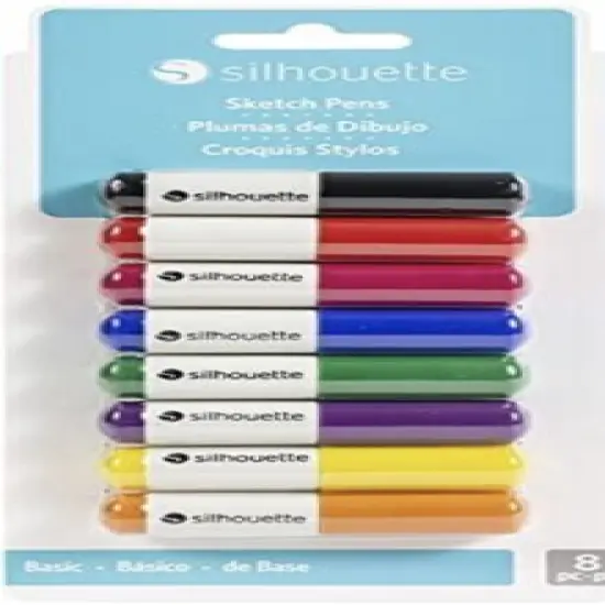Silhouette Sketch Pens 8 Pack Basic Colors SILH-PEN-START-3T-B {3}