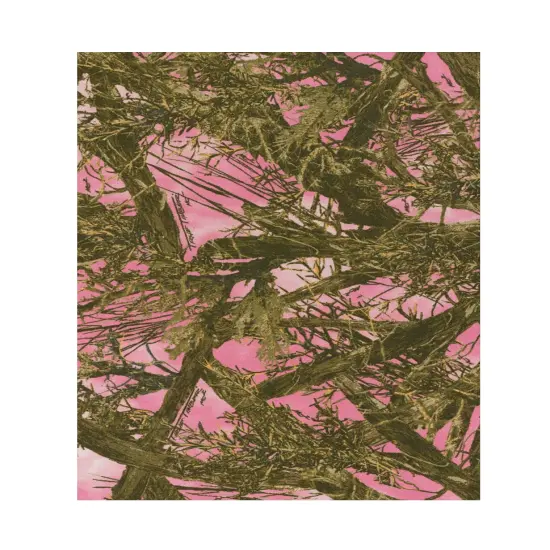 Pink and Green Forest Camouflage Pattern Area Rug 61 X 82 Inches {1}