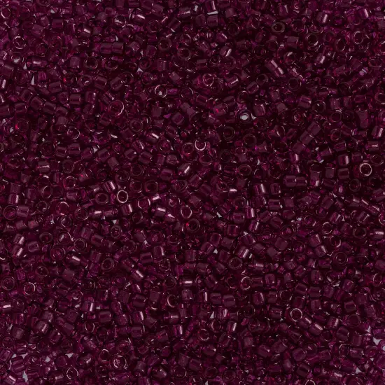 Miyuki Delica 50g Transparent Glass Beads, 11/0 Red Wine (DB1312) {1}