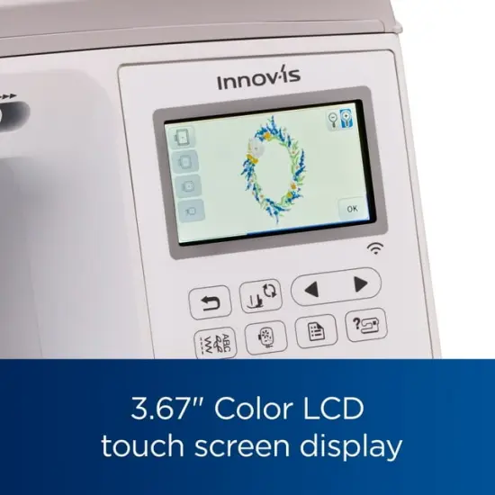 Brother NQ3550W 6" x 10" Wifi & USB Embroidery Machine with Bonus Hoop + Disney Thread Set + Bes Blue Software and more {3}