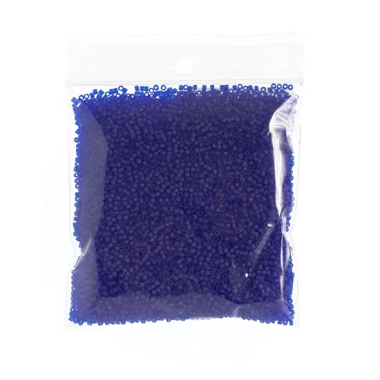 Miyuki Delica 50g Matte Glass Beads, 11/0 TP Cobalt Blu DB0748 {2}